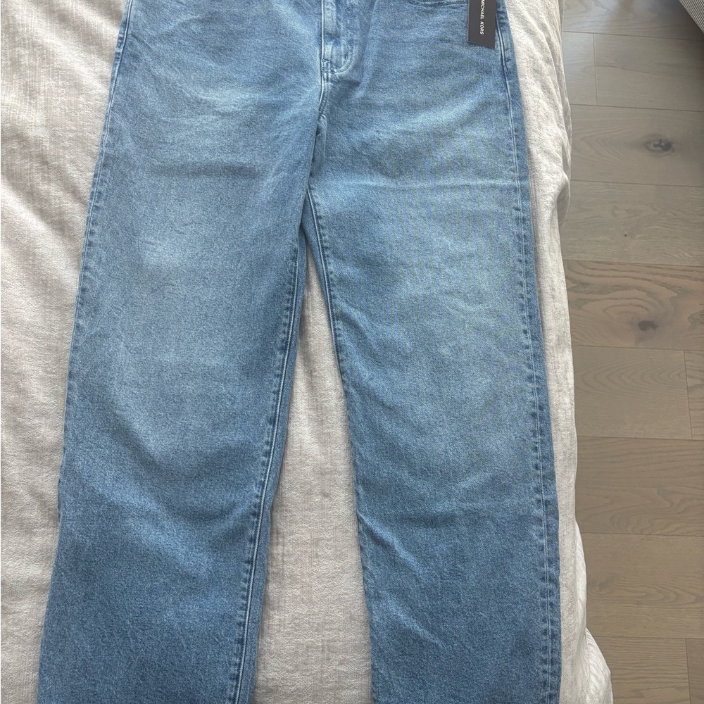 Michael Kors Men's Light Blue Straight Jeans